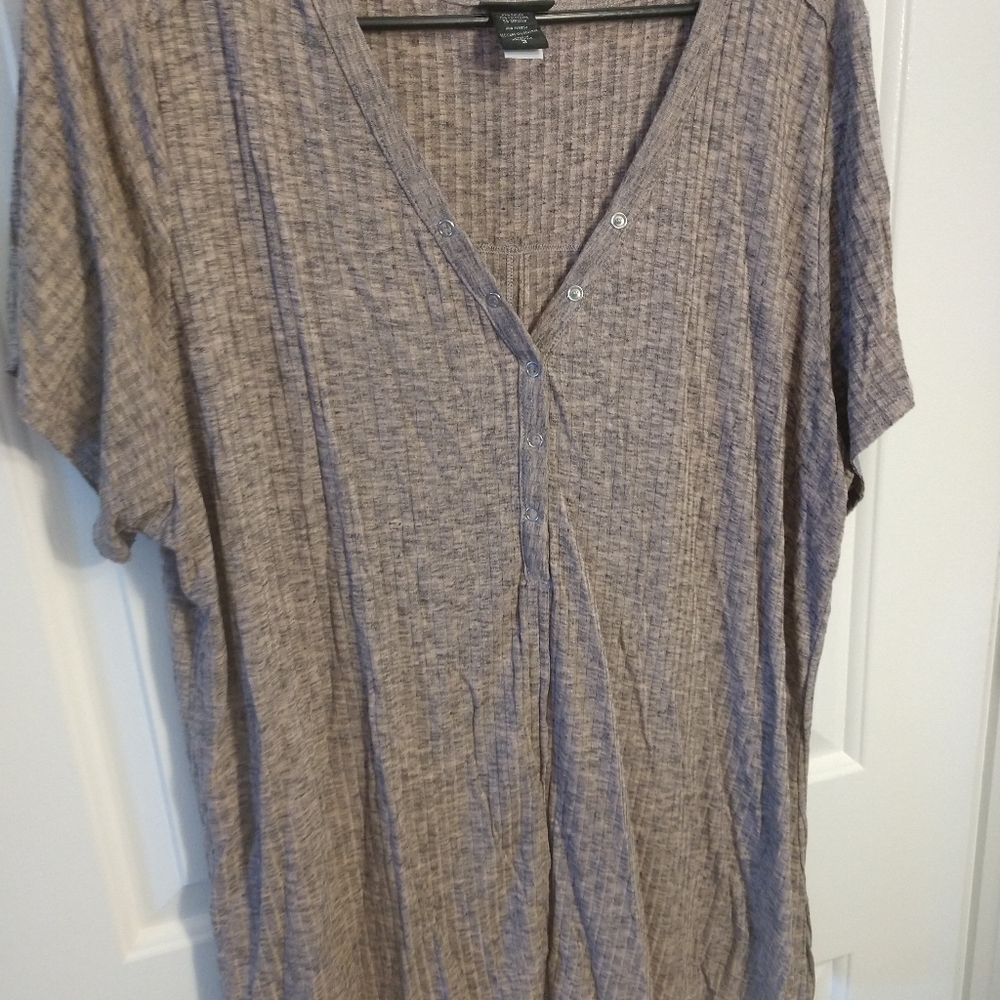 16- Torrid Size 2. Pink short sleeve. Button detai